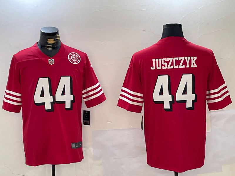 Men San Francisco 49ers #44 Juszczyk Red 2024 Nike Vapor Limited NFL Jersey style 7